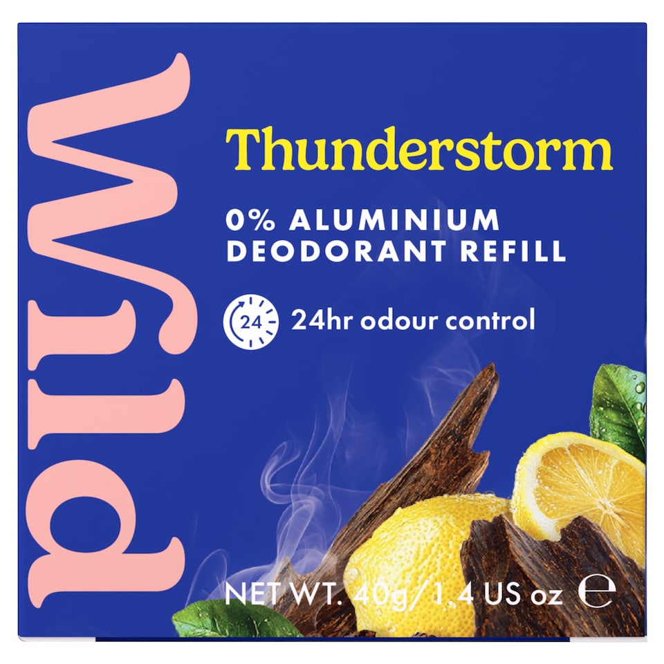Wild Natural Deodorant Refill Thunderstorm 40g