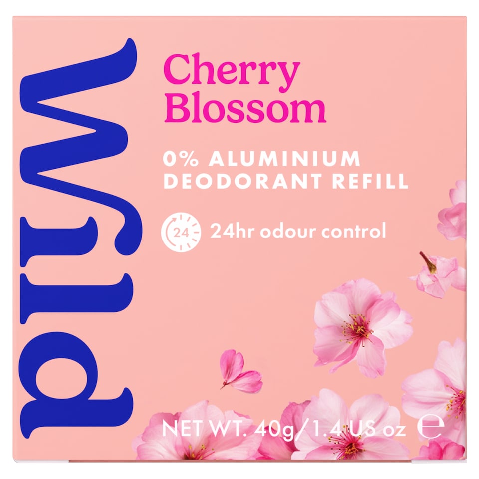 Wild Natural Deodorant Refill Cherry Blossom 40g