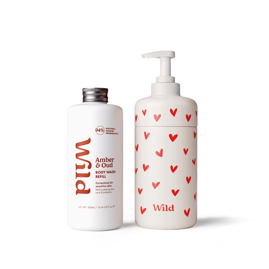Wild Body Wash Heart Case Amber Oud 300ml