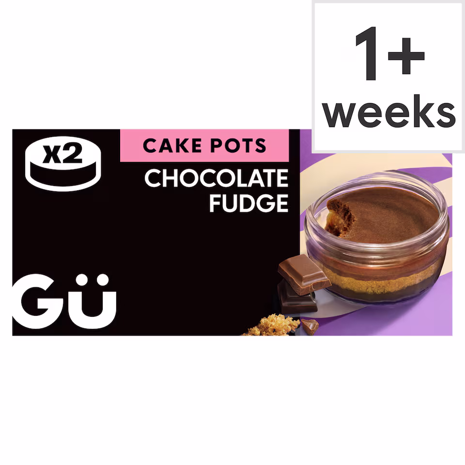 Gü Chocolate Fudge Cake Pots Dessert 2x 68g