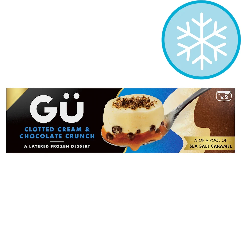 Gu Clotted Cream & Chocolate Crunch Frozen Dessert 2x80g