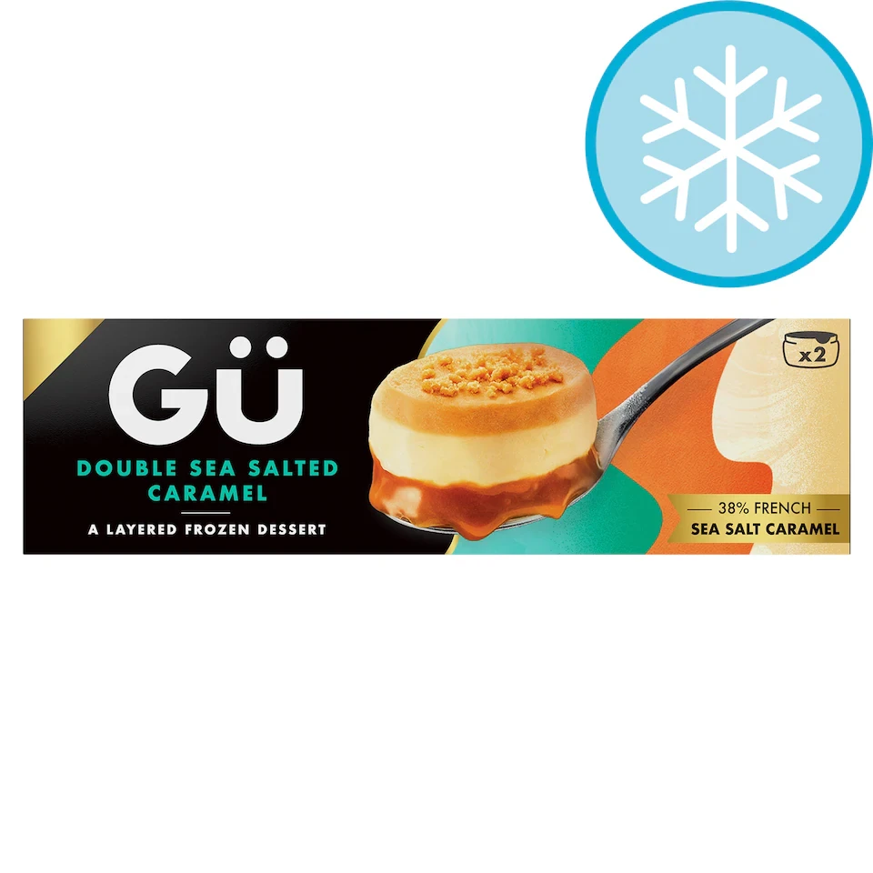 Gu Double Sea Salted Caramel Frozen Dessert 2x85g