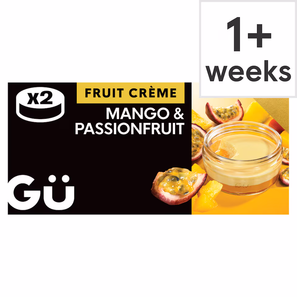 Gu Mango & Passionfruit Fruit Crème Dessert (2x85g)