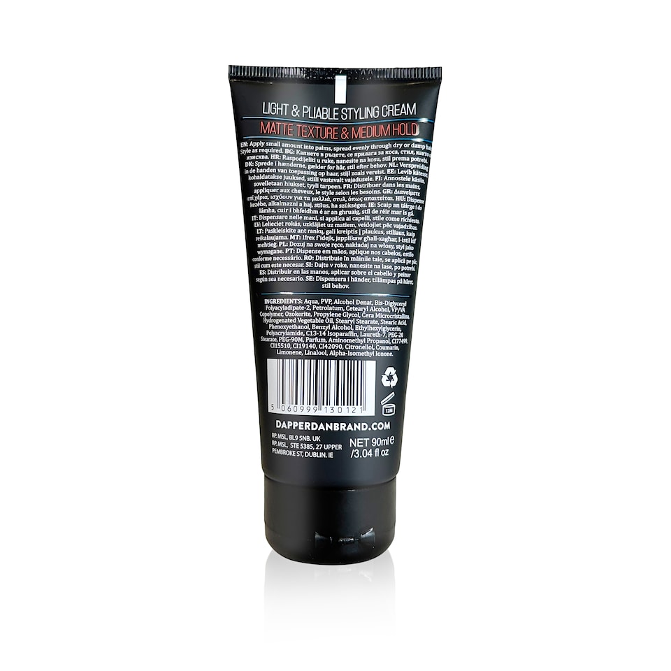 Dapper Dan Signature Style Styling Cream 90ml | Black