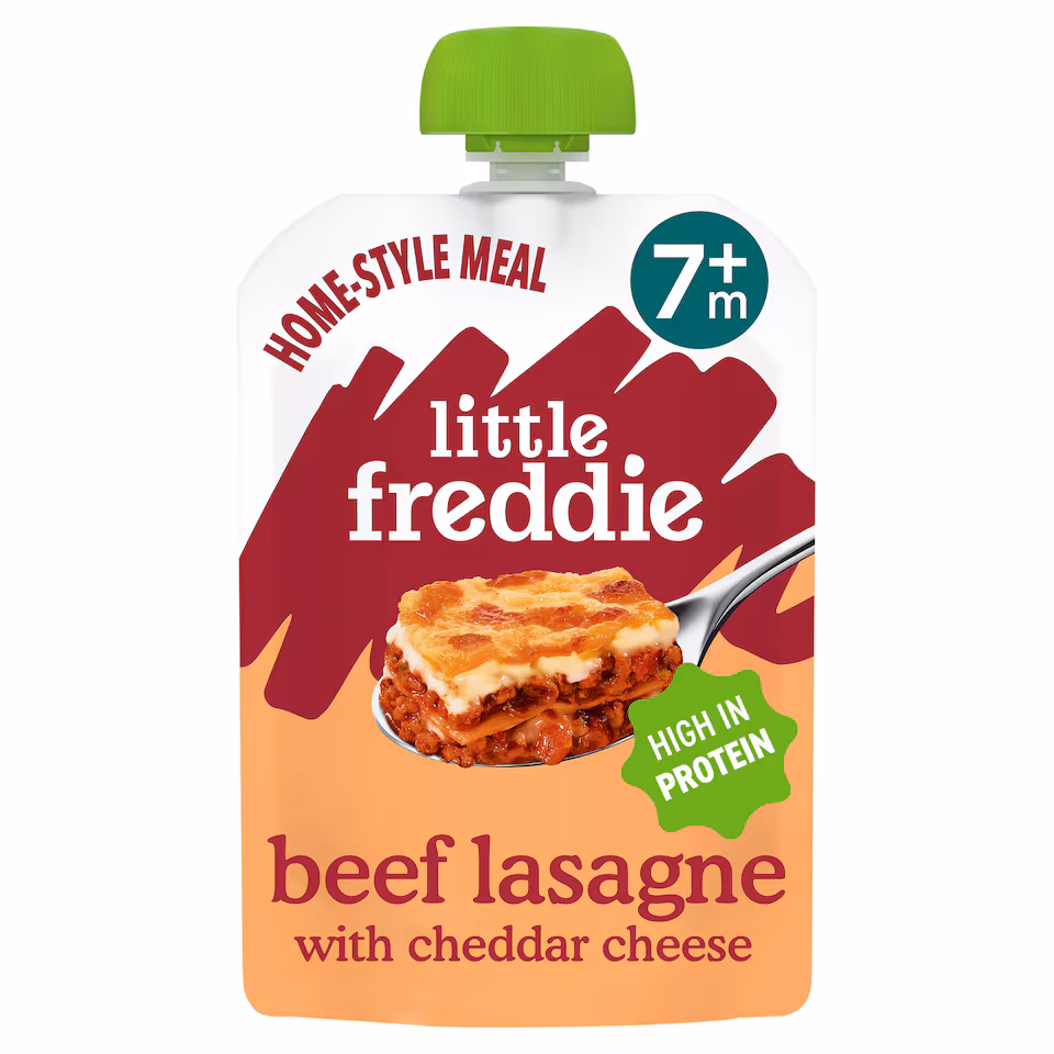 Little Freddie Organic Beef Lasagne with Cheese Baby Food Pouch 7+ Months 130g
