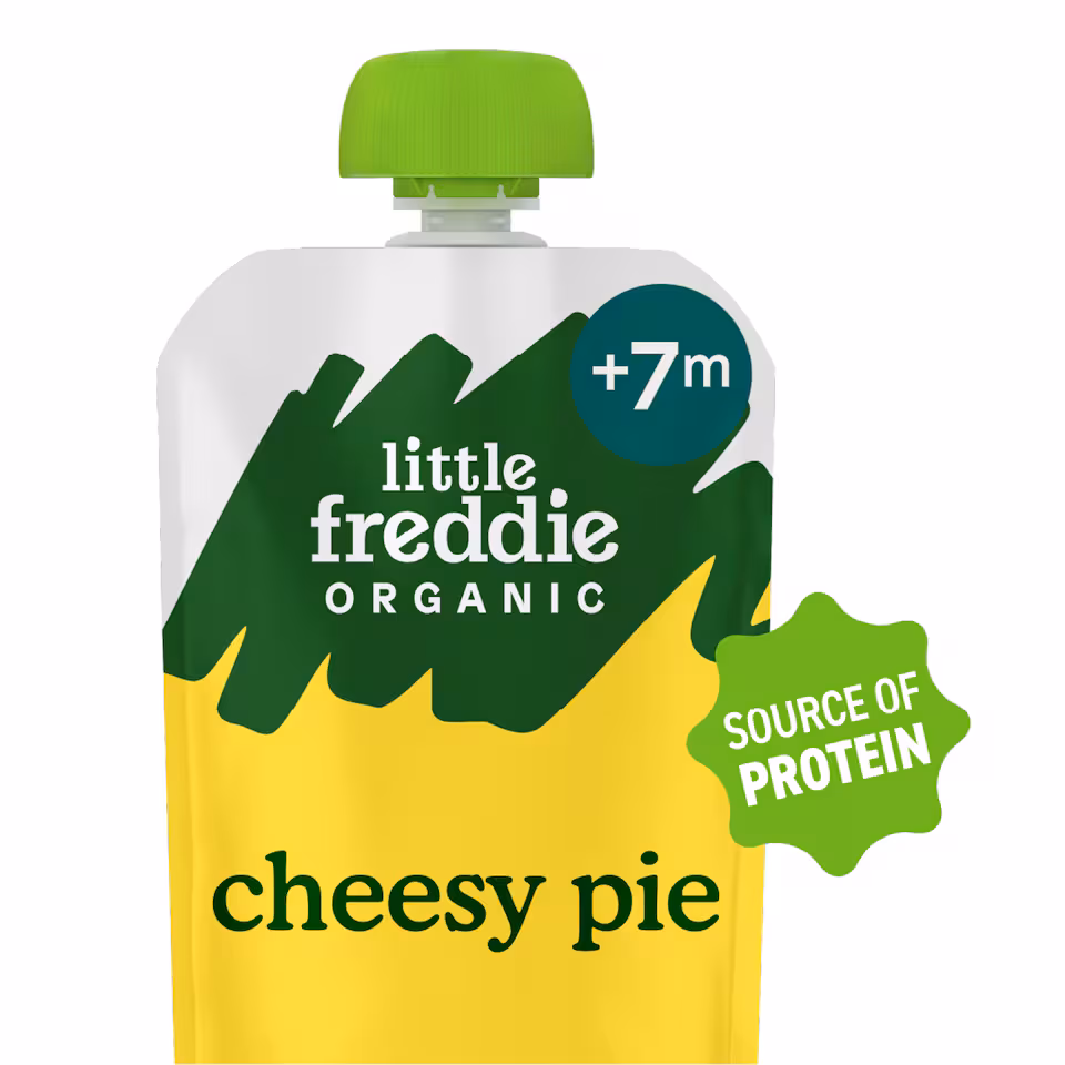 Little Freddie Organic Cheesy Pie with Vegetables Baby Food Pouch 7+ Months 130g
