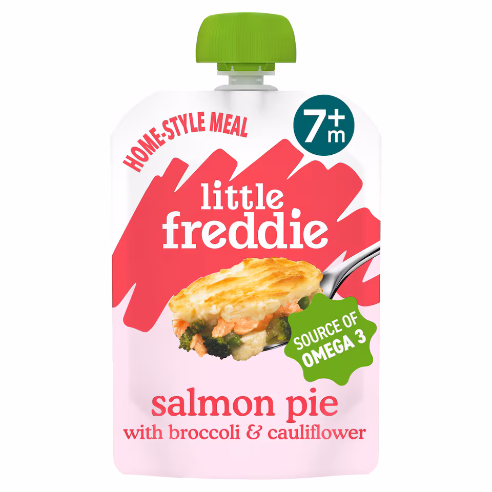 Little Freddie Organic Salmon Pie Baby Food Pouch 7+ Months 120g