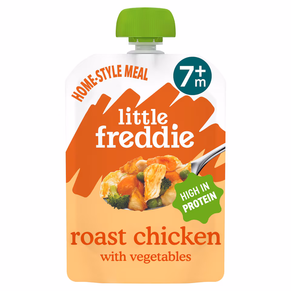 Little Freddie Organic Roast Chicken with Vegetables Baby Food Pouch Single 7m+ 130g