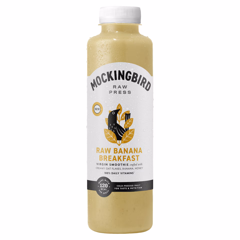 Mockingbird Raw Banana Breakfast Smoothie 500ml