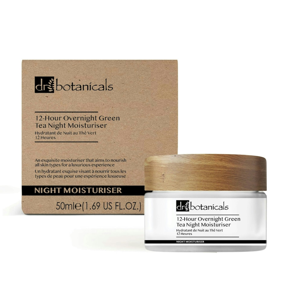 Dr Botanicals 12-Hour Overnight Green Tea Night Moisturiser 50ml