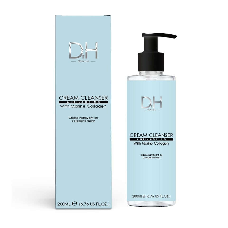 Dr H Cream Anti-Ageing Cleanser with Marine Collagen 200ml