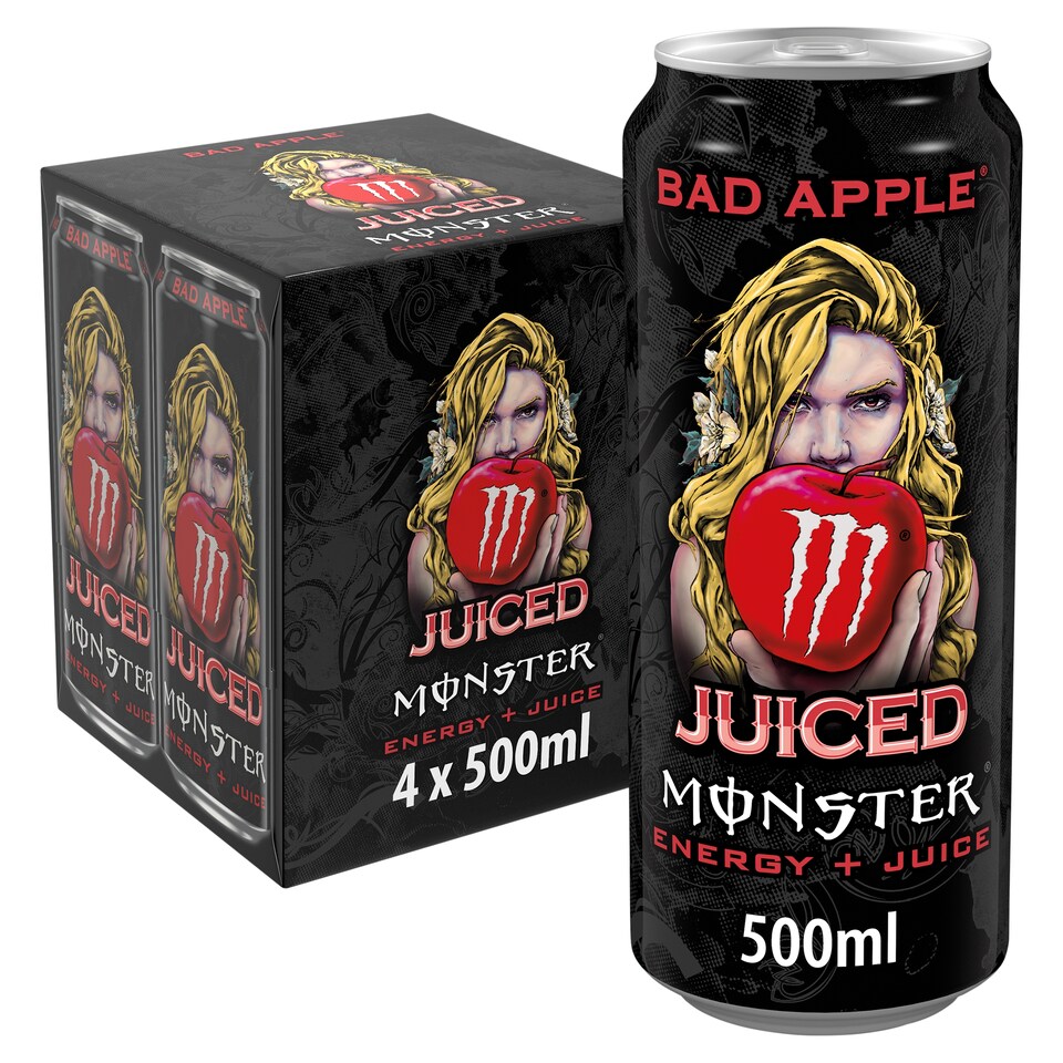 Monster Juiced Energy Drink - Bad Apple 4 x 500ml