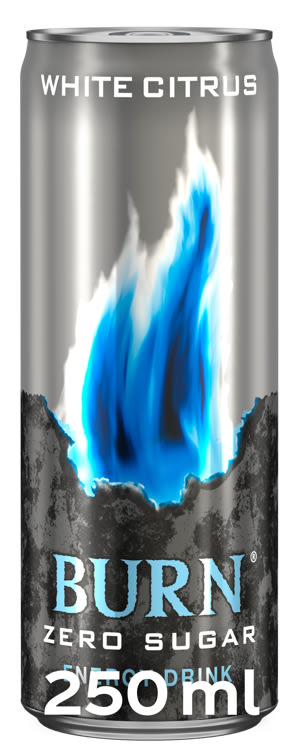 Burn White Citrus Zero Sugar 0,25l boks