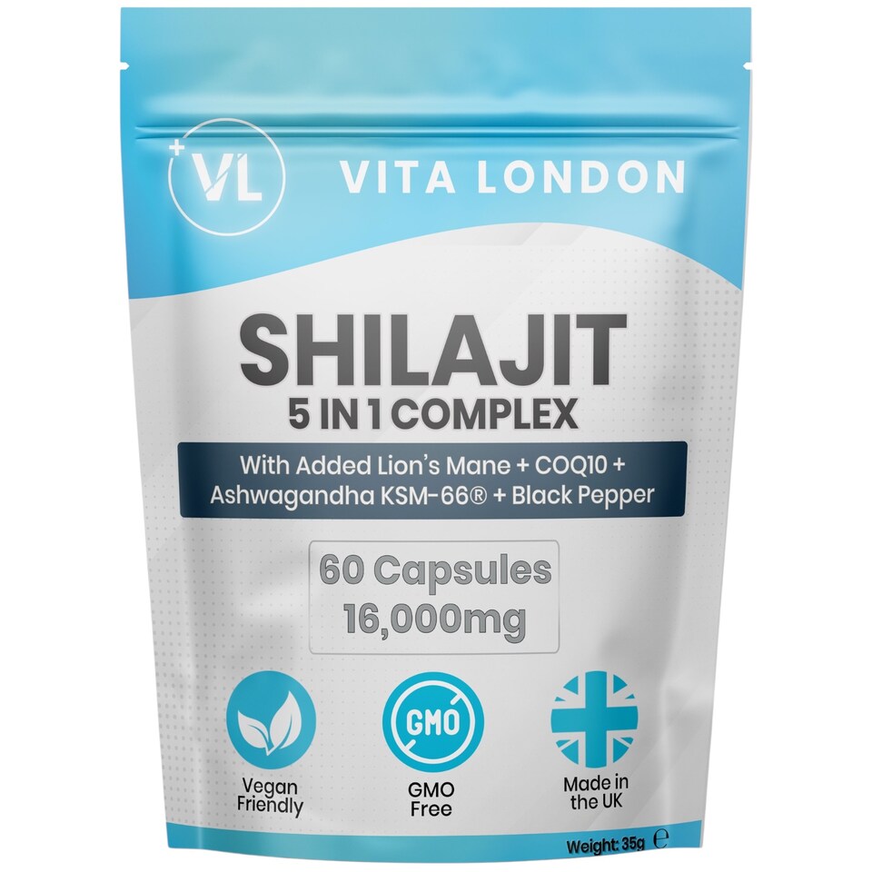 Himalayan Shilajit Capsules - 5 In 1 Complex - 16,000mg - 60 Capsules