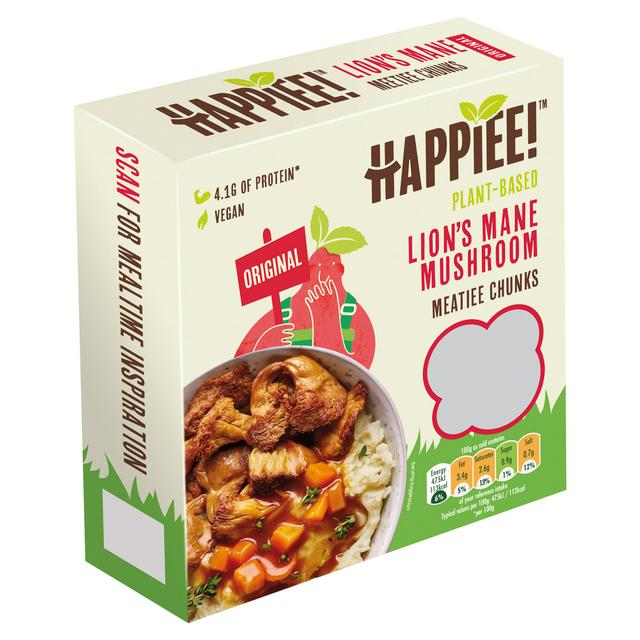 Happiee! Plant Based Lions Mane Mushroom Meatiee Chunks Original 180g