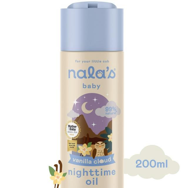 Nala's Baby Vanilla Cloud Nighttime Oil with Coconut Oil Apricot & Lavender 200ml