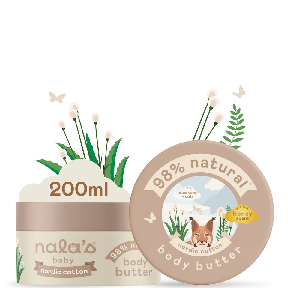 Nala's Baby Body Butter Nordic Cotton Honey Scent 200ml