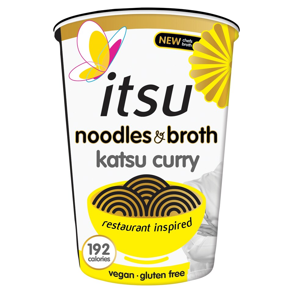 itsu katsu curry instant noodles & broth pot 63g