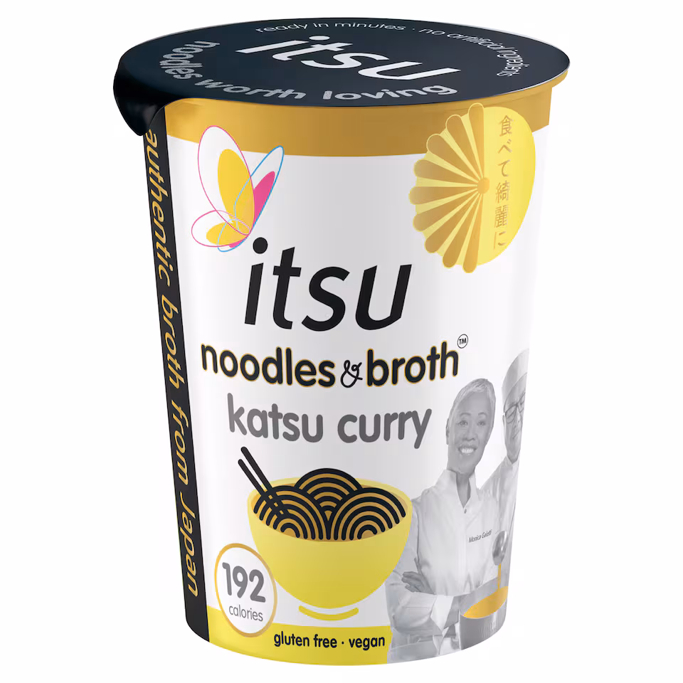 itsu katsu curry instant noodles & broth pot 63g