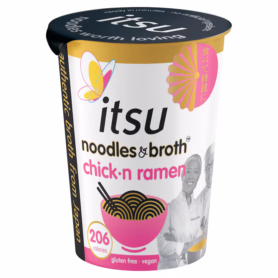 itsu chickn ramen instant noodles & broth pot 64g