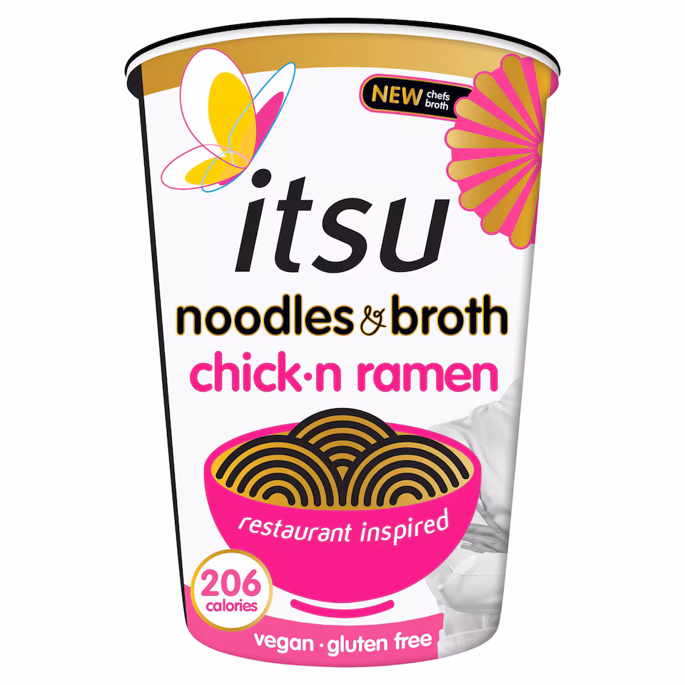 itsu chickn ramen instant noodles & broth pot 64g