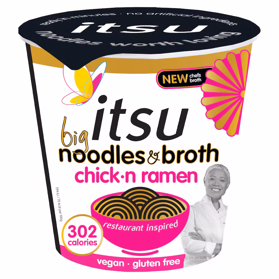 itsu BIG Chickn Ramen Noodles & Broth Pot 93g