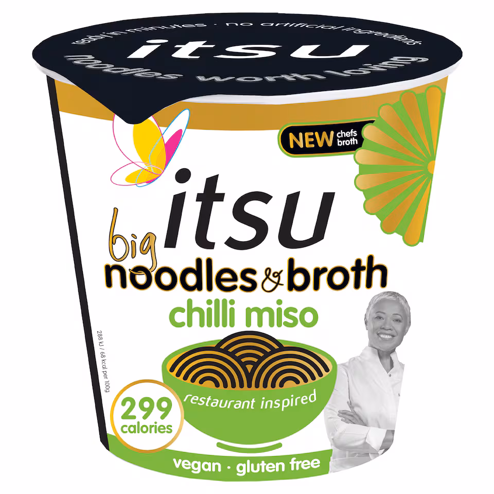 itsu BIG Chilli Miso Noodles & Broth pot 98g