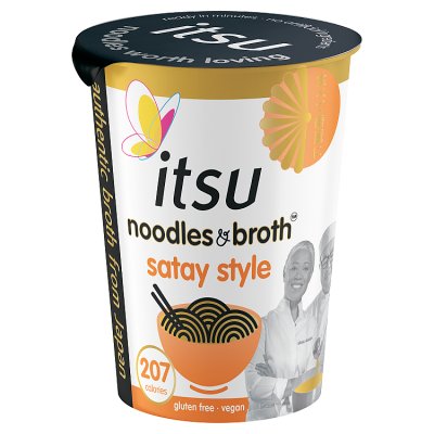 itsu Satay Style Instant Noodles & Broth Pot