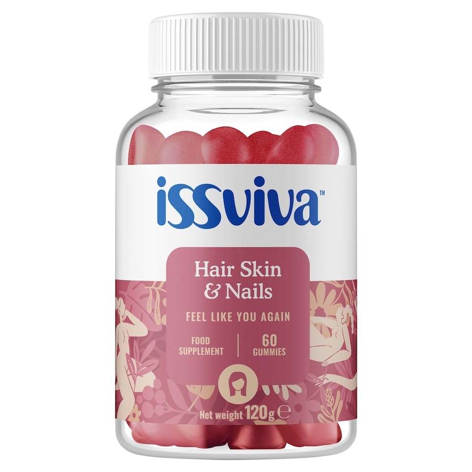 Issviva Menopause Hair Skin and Nails Food Supplement 60 Gummies 120g