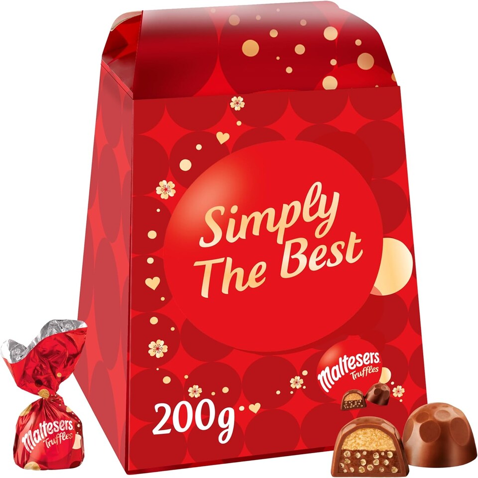Maltesers Truffle Medium Gift Box 200G with Simply The Best Sleeve