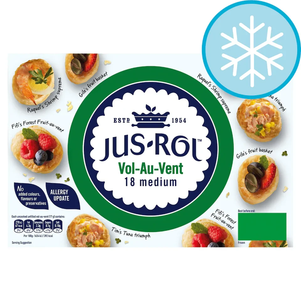 Jus Rol Vol au Vents Medium 313G