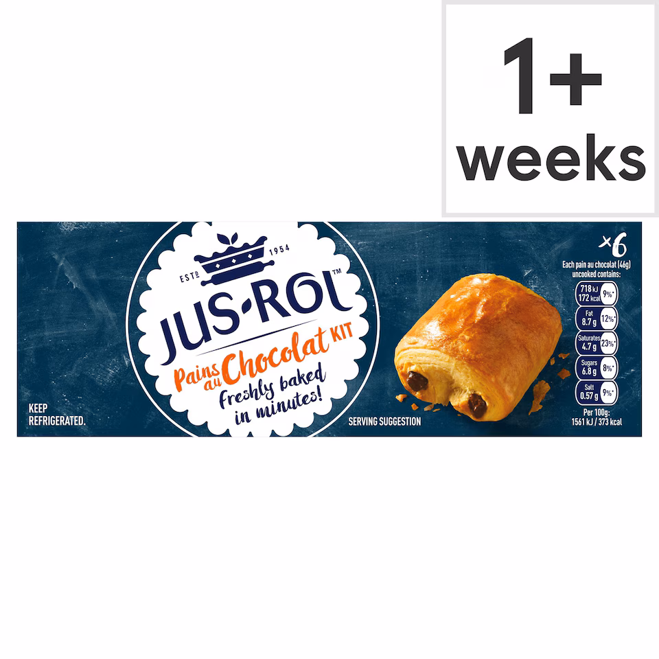 Jus-Rol Pains Au Chocolat Dough 6 pk 275g