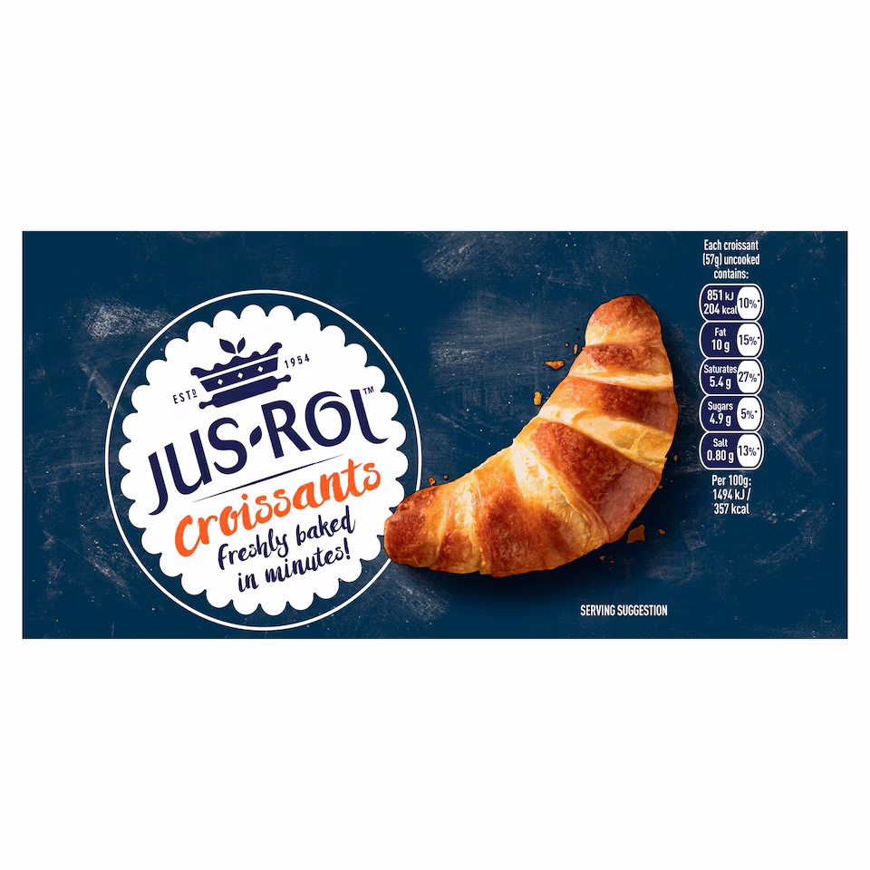 Jus-Rol Ready to Bake Croissant 6 pack 340g