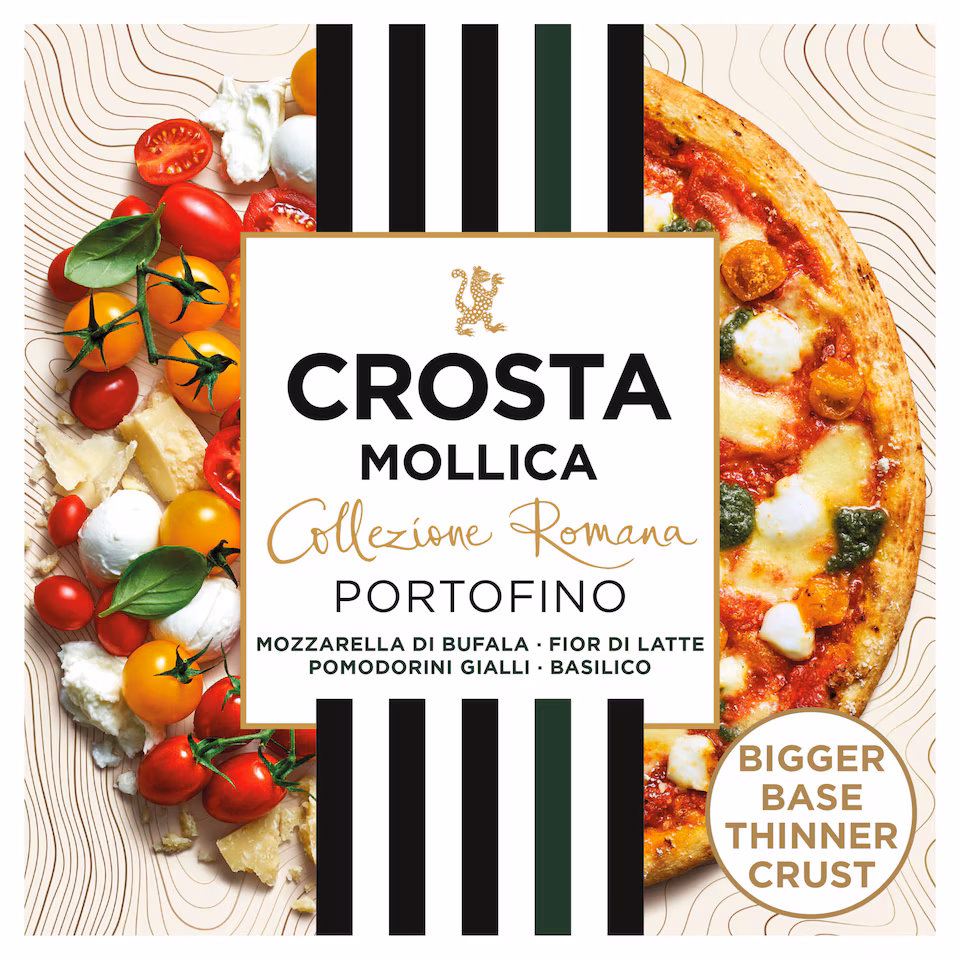 Crosta Mollica Collezione Romana Portofino Pizza - Tomato & Mozzarella 516g