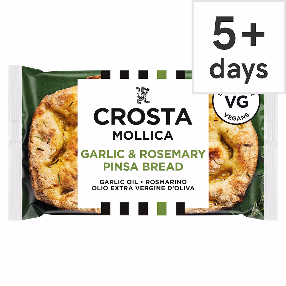 Crosta Mollica Garlic & Rosemary Pinsa Bread 243g
