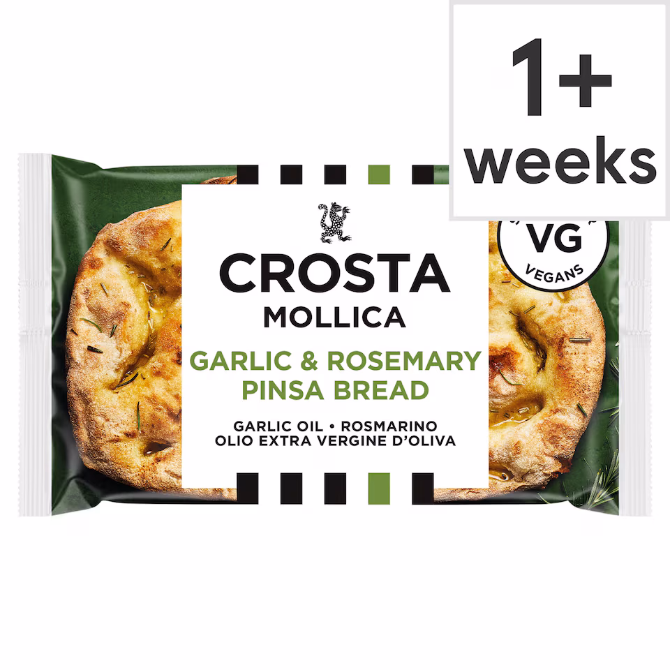 Crosta Mollica Garlic & Rosemary Pinsa Bread 243g