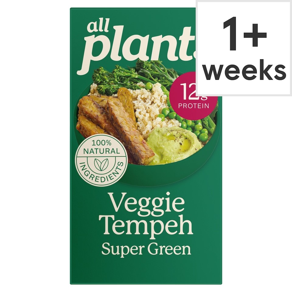 all plants Veggie Tempeh with pea and rosemary 180g