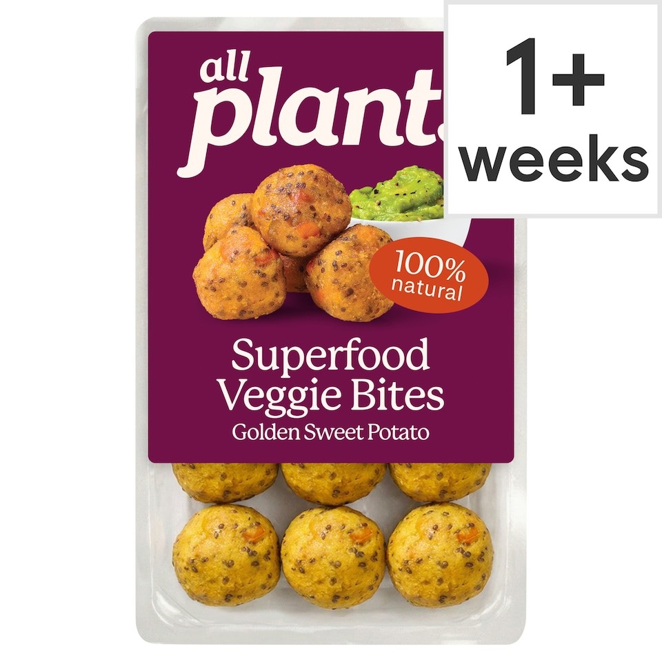 all plants Superfood Veggie Bites Golden Sweet Potato 170g