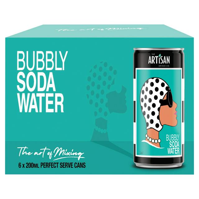 The Artisan Drinks Co. 6 x 200ml Bubbly Soda Water