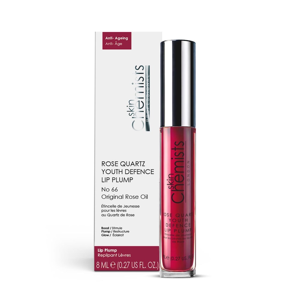 skinChemists Rose Quartz Anti-Ageing Youth Defence Lip Plump No 66 Original Rose Oil 8ml