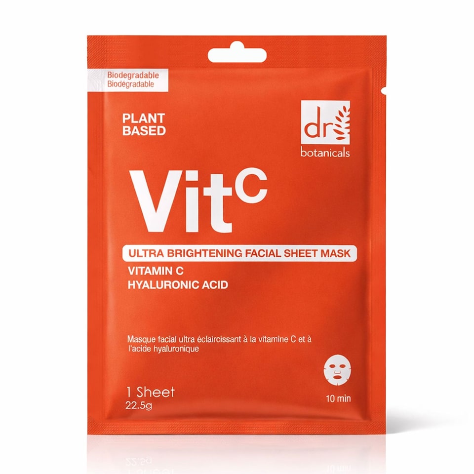 Dr. Botanicals Ultra Brightening Facial Mask with Vitamin C and Hyaluronic Acid