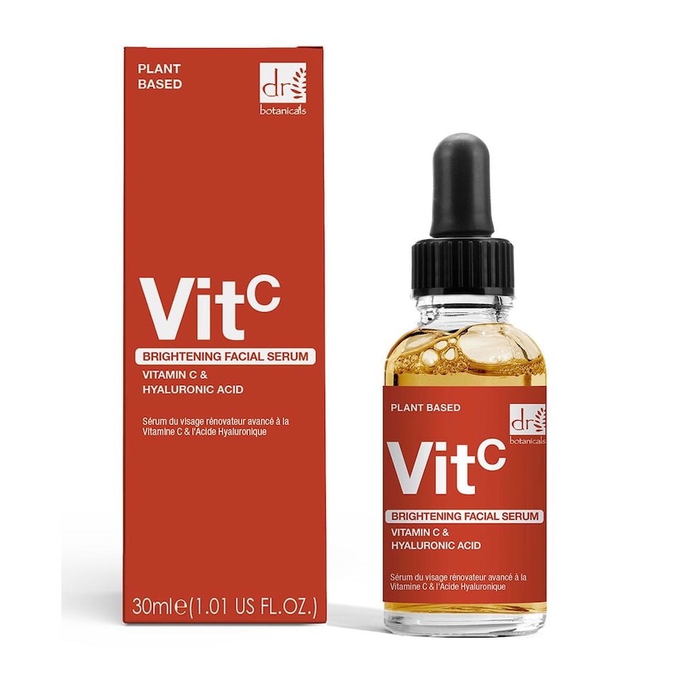 Dr. Botanicals Brightening Anti-Ageing Facial Serum with 5% Vitamin C & 2% Hyaluronic Acid 30ml