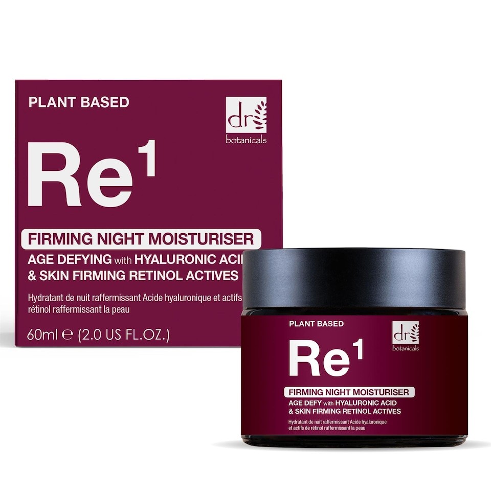 Dr. Botanicals Firming Anti-Ageing Night Moisturiser with 1% Hyaluronic Acid, Retinol Actives 60ml