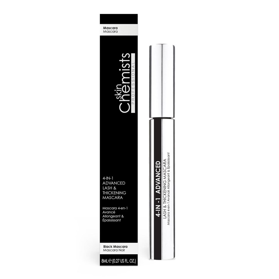skinChemists Advanced 4-in-1 Lash & Thickening Mascara 8ml