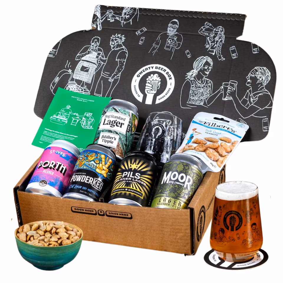 Premium British Lager Craft Beer Gift Hamper 5x330ml