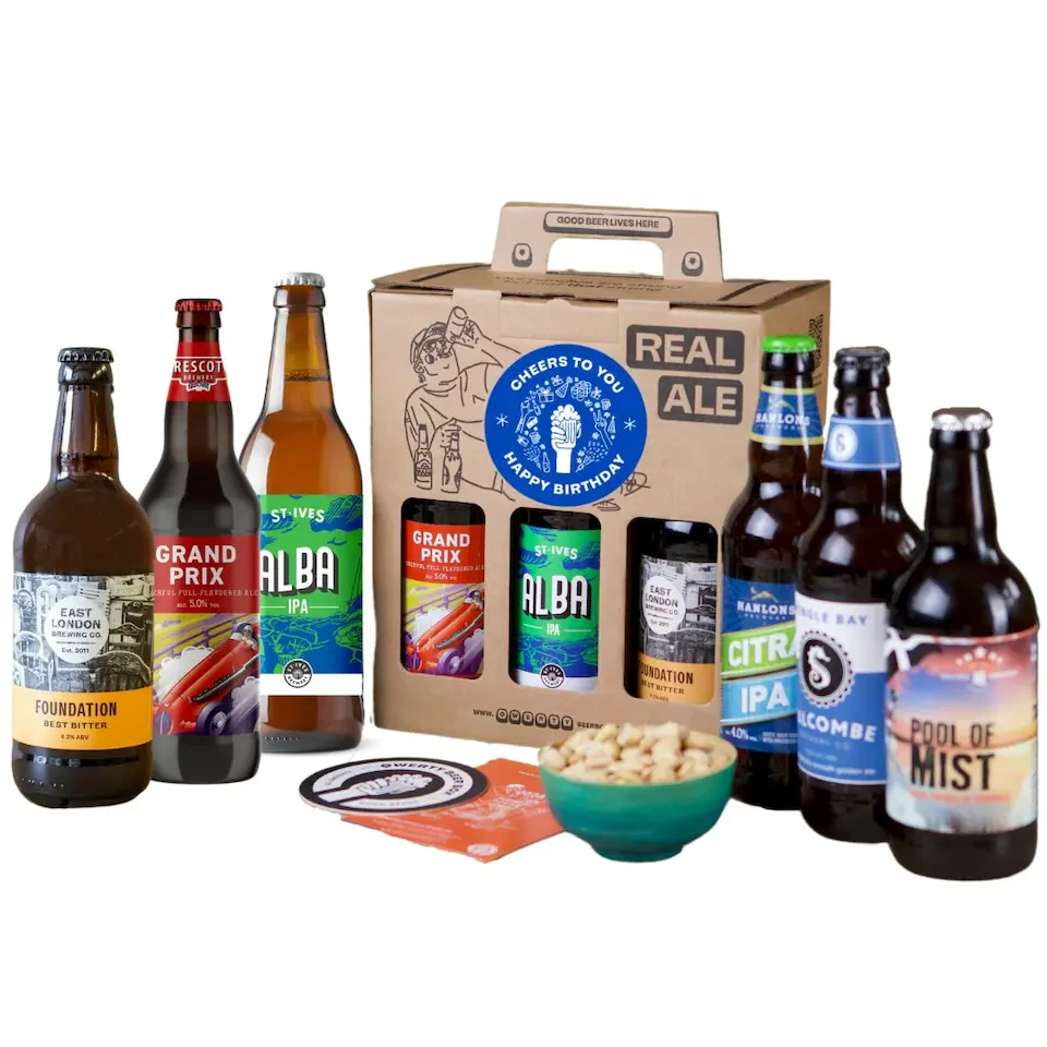 Premium British Real Ale Happy Birthday Beer Gift 6x500ml