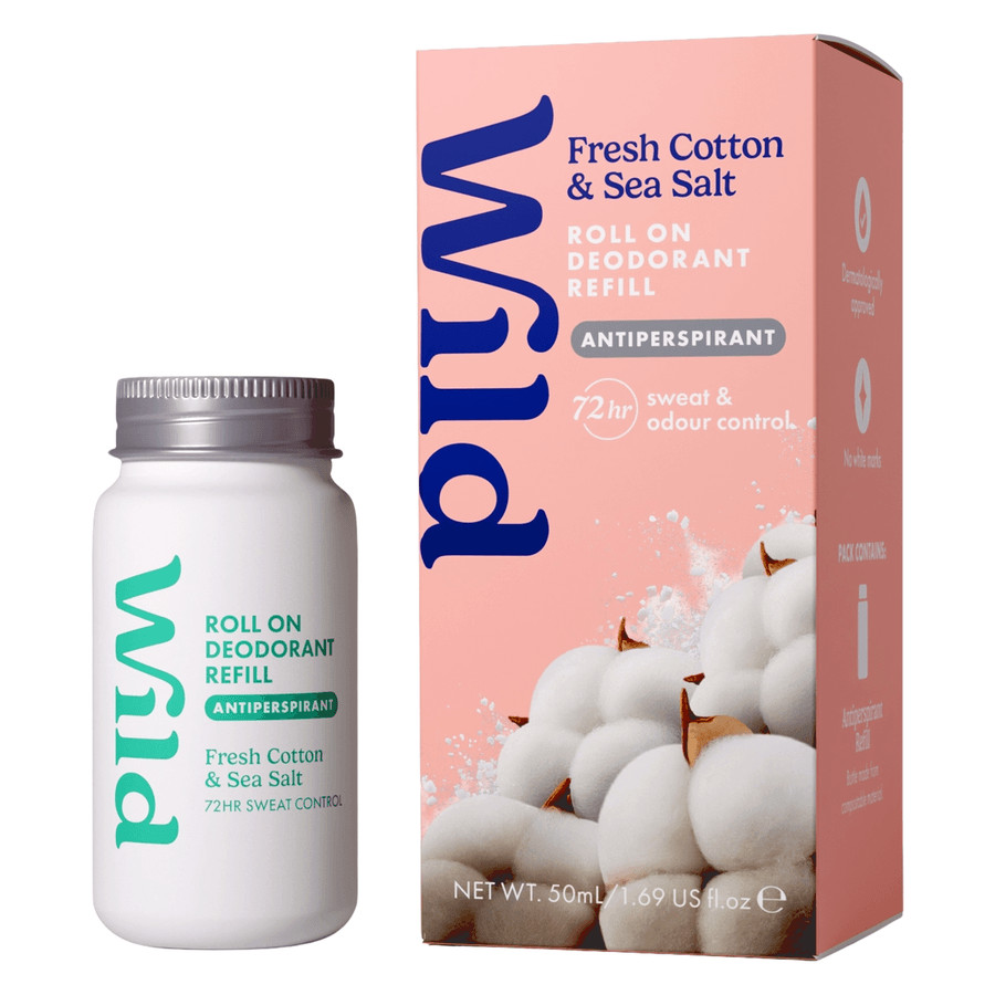 Wild Antiper Roll On Refill Fresh Cotton Sea Salt