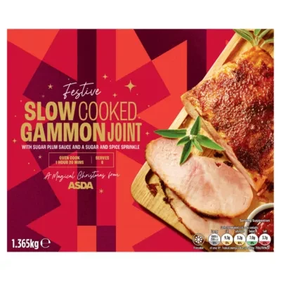 ASDA Festive Slow Cooked Gammon Joint 1.365kg