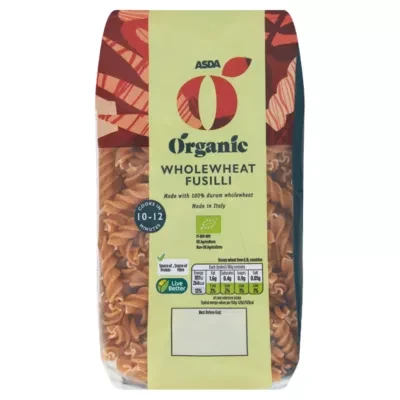 ASDA Organic Organic Wholewheat Fusilli 500g