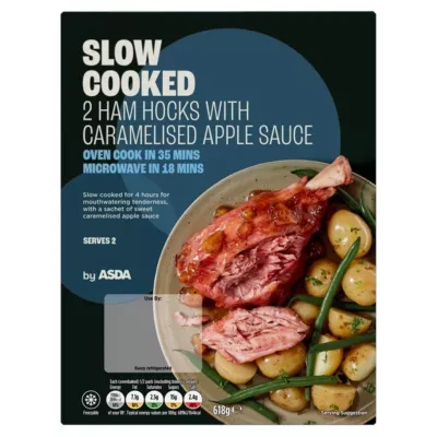 ASDA Slow Cooked 2 Ham Hocks with Caramelised Apple Sauce 618g